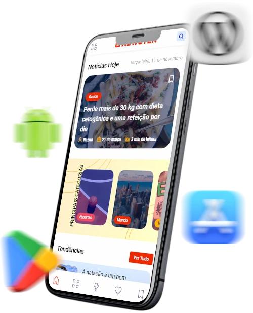 Mockup de Tema WordPress Responsivo Lumídia